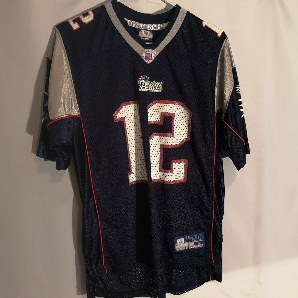 Reebok NFL Equipment NE Patriots Girls/Boys Size Large Jersey/T-shirt